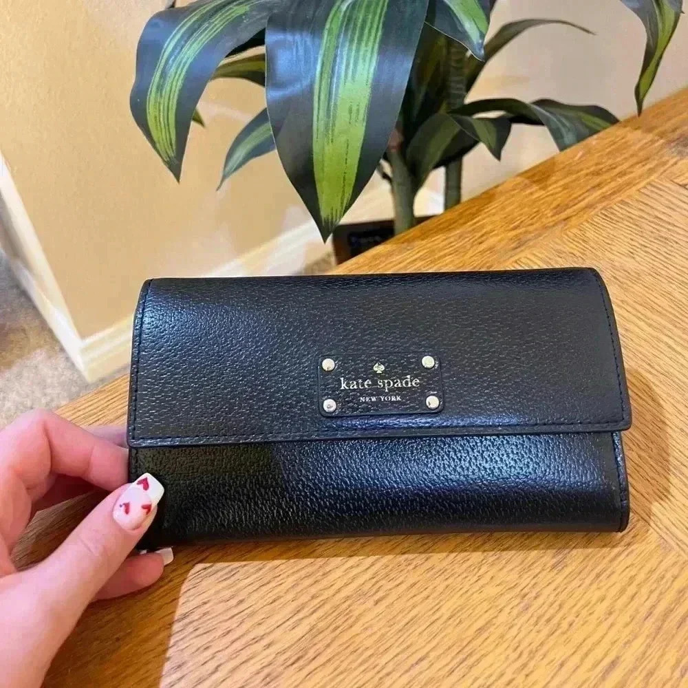 Kate Spade Large Black Wallet